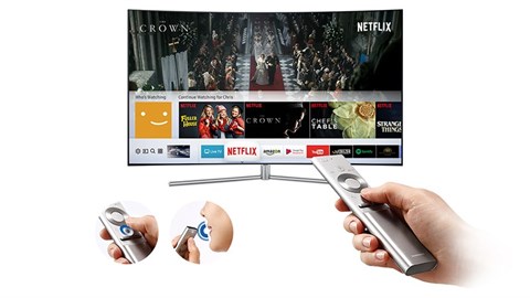 Remote thông minh, tiện dụng đi kèm Smart Tivi QLED 49 inch Samsung QA49Q7F