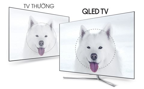 Nâng cao chi tiết, chất lượng hình ảnh trên Smart Tivi QLED 49 inch Samsung QA49Q7F