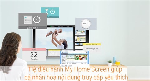 Giao diện Home Screen - Smart Tivi Panasonic 32 inch TH-32ES500V