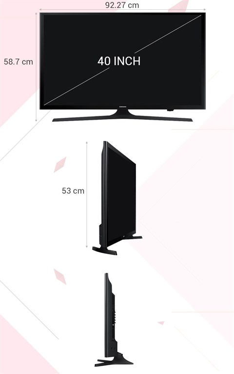 Thông số kỹ thuật trên Smart Tivi Samsung 40 inch UA40J5200D