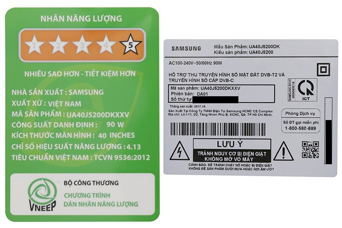 Smart Tivi Samsung 40 inch UA40J5200D Màu Đen