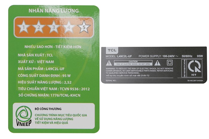 Smart Tivi TCL 4K 49 inch L49C2L-UF