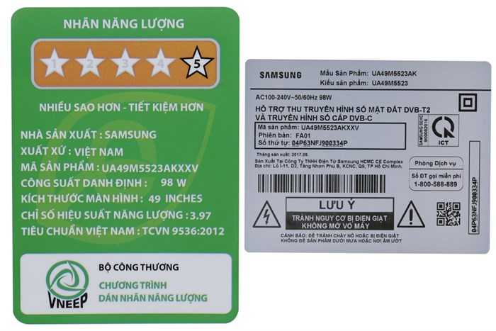 Smart Tivi Samsung 49 inch UA49M5523 Màu Đen