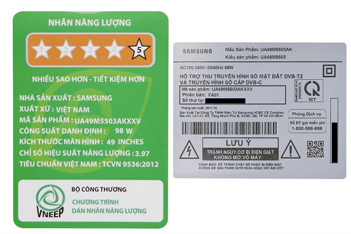 Smart Tivi Samsung 49 inch UA49M5503 Màu Đen