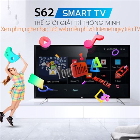tính năng thông minh trên Smart Tivi TCL 40 inch L40S62