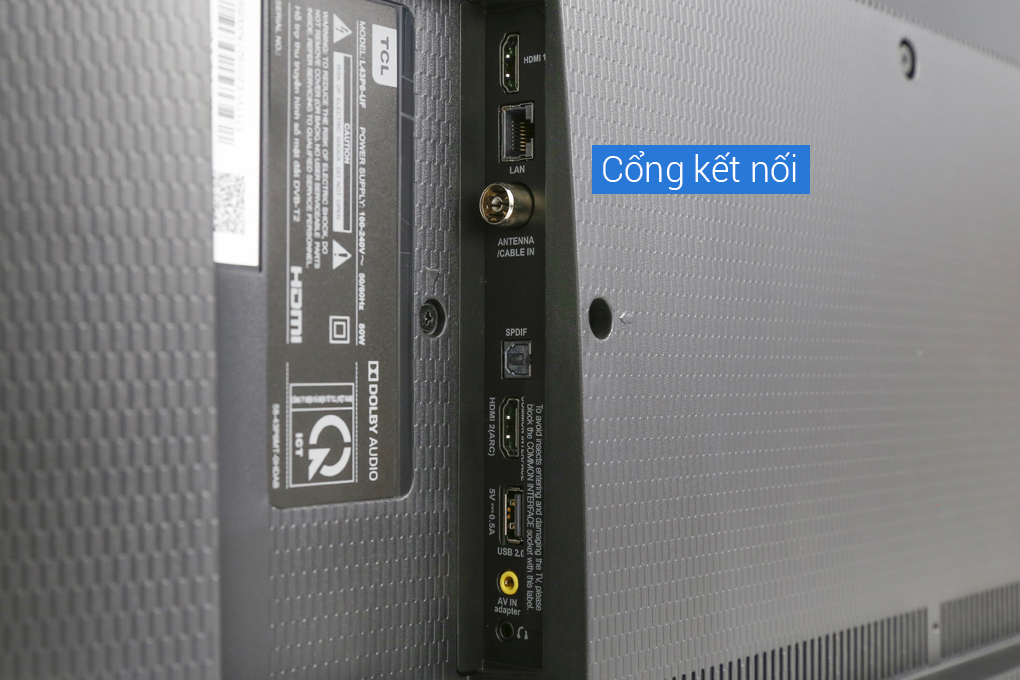 Smart Tivi TCL 4K 43 inch L43P6-UF Màu Đen