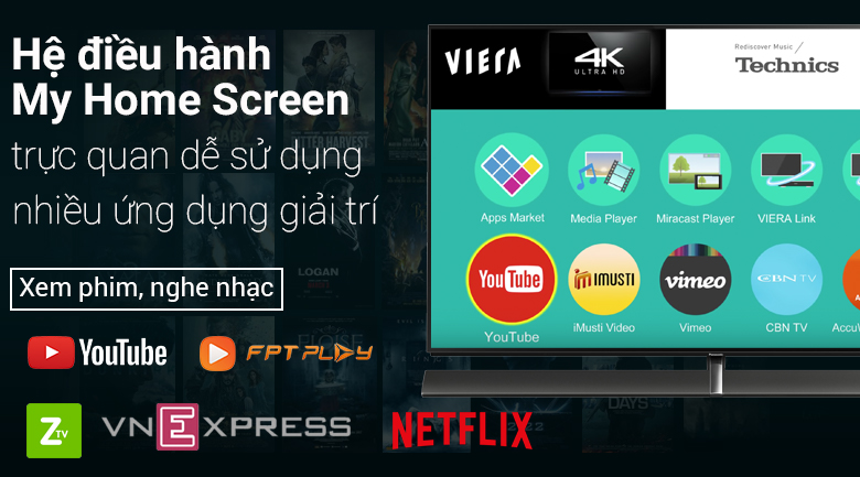 Smart Tivi OLED Panasonic 4K 65 inch TH-65EZ1000V