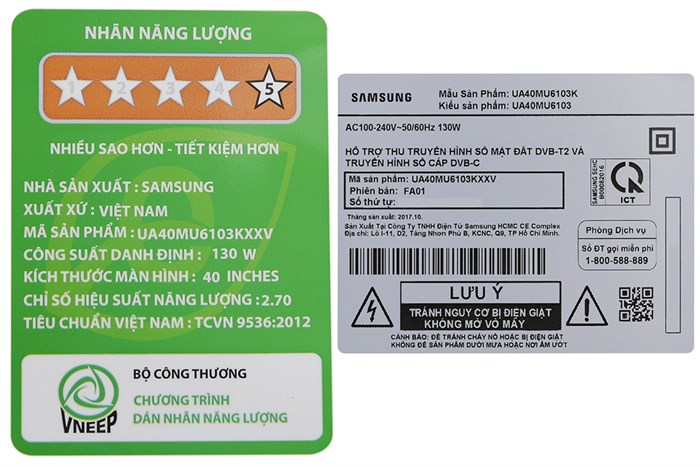 Smart Tivi Samsung 4K 40 inch UA40MU6103 Màu Đen