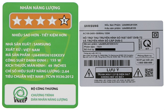 Smart Tivi Samsung 4K 49 inch UA49MU6103 Màu Đen