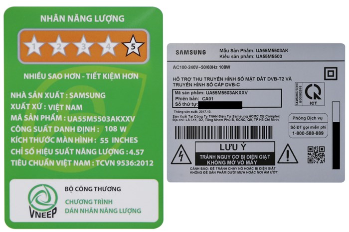 Smart Tivi Samsung 55 inch UA55M5503 Màu Đen