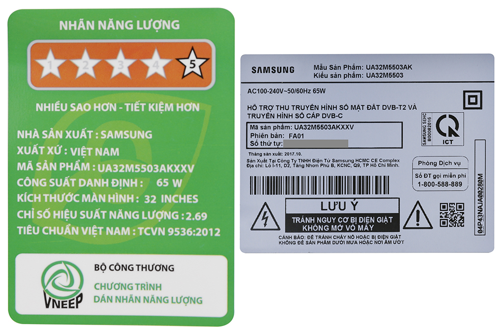 Smart Tivi Samsung 32 inch UA32M5503 Màu Đen