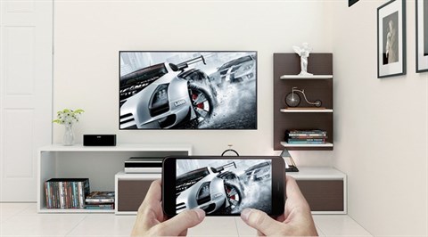Công nghệ Screen Mirroring trên Smart Tivi Samsung 4K 50 inch UA50MU6153