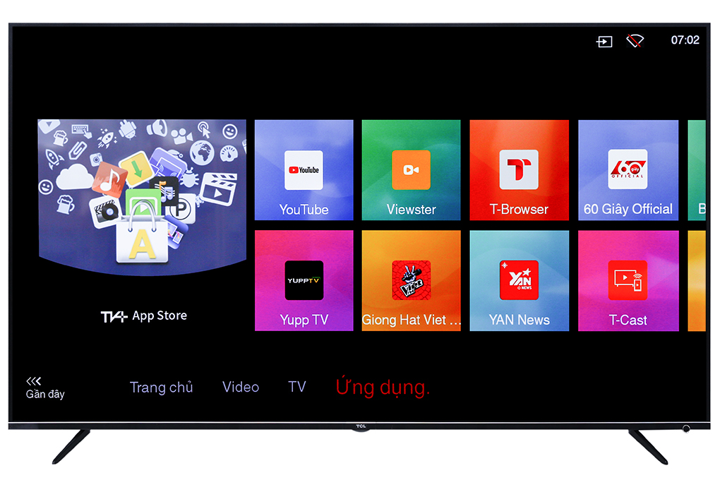 Smart Tivi TCL 4K 55 inch L55P6-UF Màu Đen