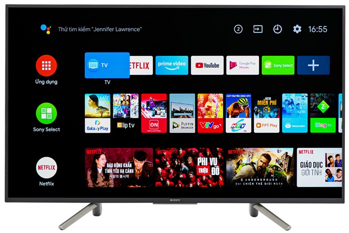 Android Tivi Sony 43 inch KDL-43W800F Màu Đen