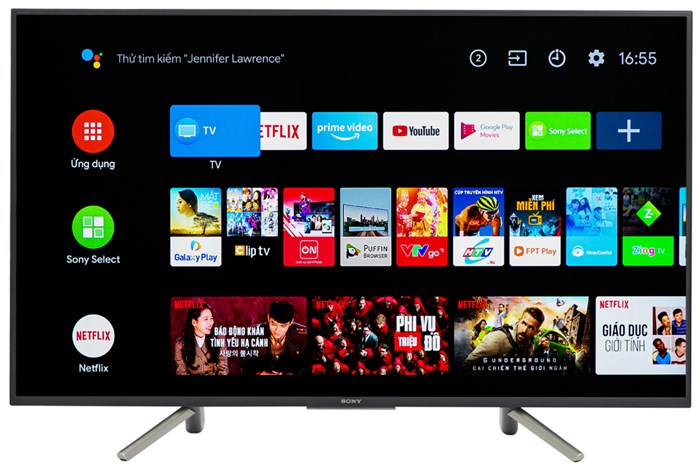 Android Tivi Sony 49 inch KDL-49W800F Màu Đen