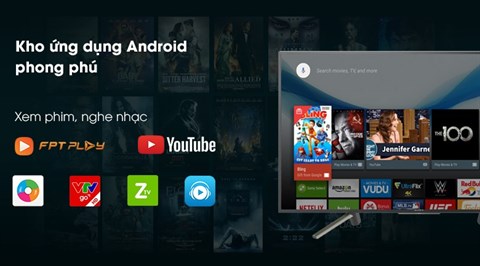 Chiếu màn hình điện thoại lên Android Tivi Sony 49 inch KDL-49W800F