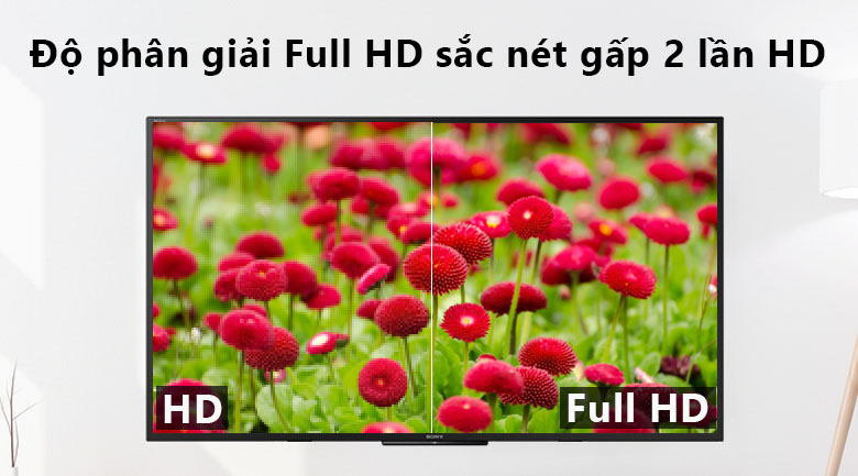 độ phân giải màn hình Full HD trên Smart Tivi Sony 50 inch KDL-50W660F