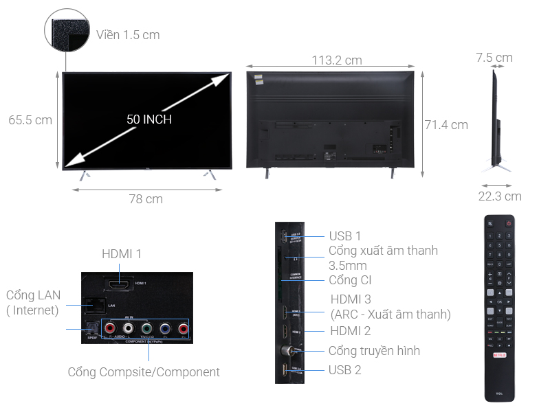 7. Lưu ý khi lắp đặt và bảo quản tivi 50 inch