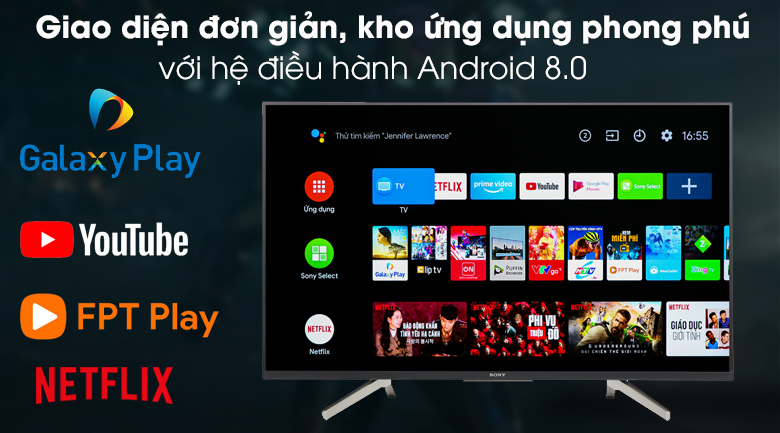 Android Tivi Sony 4K 49 inch KD-49X8500F