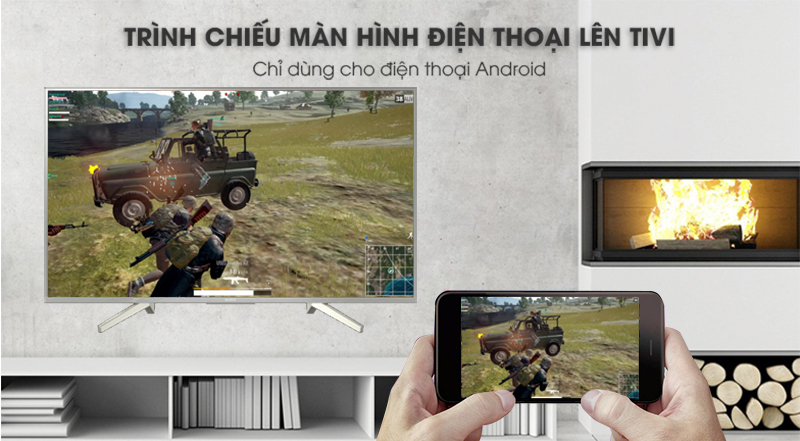 chiếu màn hình điện thoại lên tivi chiếu màn hình điện thoại lên tivi