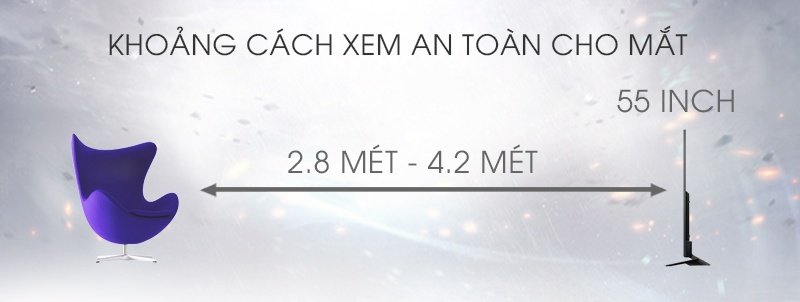 Khoảng cách xem tivi an toàn Khoảng cách xem tivi an toàn