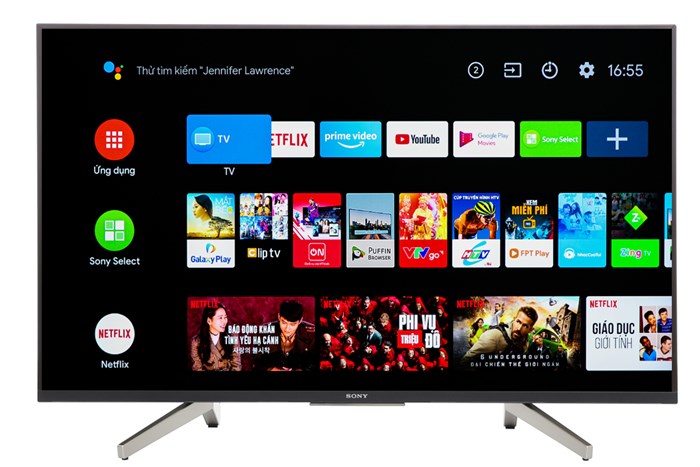 Android Tivi Sony 4K 65 inch KD-65X8500F Màu Đen