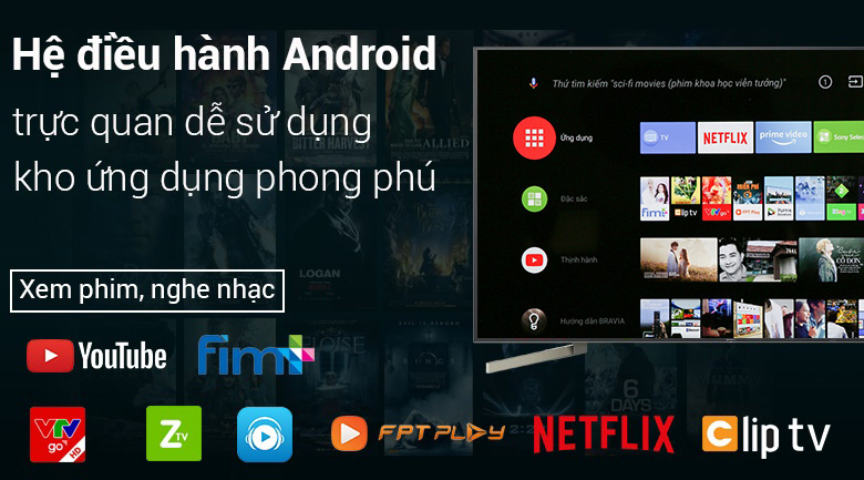 Android Tivi Sony 4K 65 inch KD-65X9000F