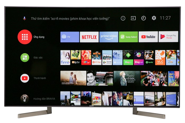Android Tivi Sony 4K 65 inch KD-65X9000F Màu Đen