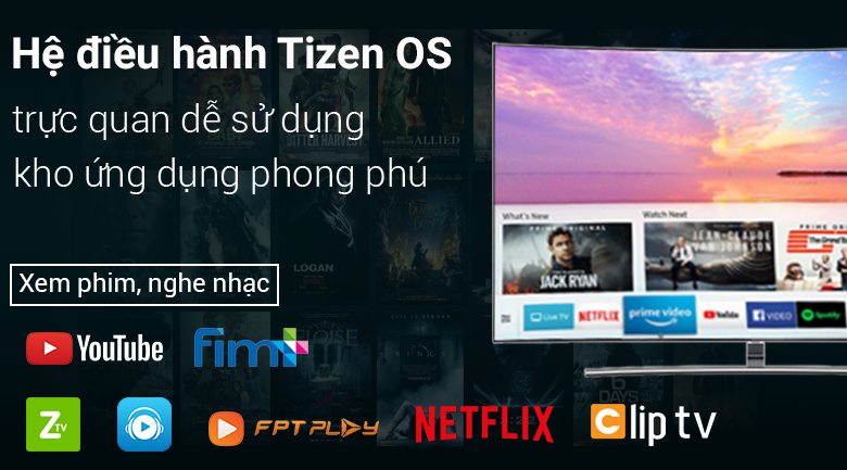 Smart Tivi Cong QLED Samsung 4K 55 inch QA55Q8CN