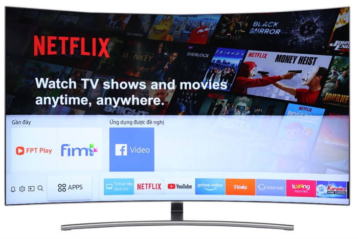 Smart Tivi Cong QLED Samsung 4K 55 inch QA55Q8CN