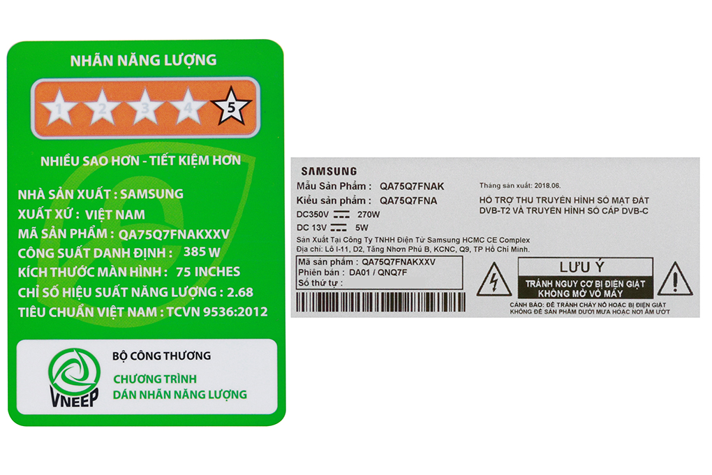 Smart Tivi QLED Samsung 4K 75 inch QA75Q7FN Màu Đen