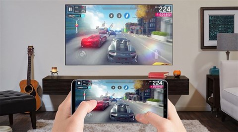 Công nghệ Screen Mirroring trên Smart Tivi QLED Samsung 75 inch QA75Q7FN