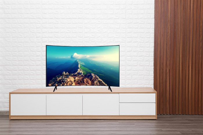 Smart Tivi Cong Samsung 4K 55 inch UA55NU7300 Màu Đen