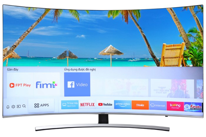 Smart Tivi Cong Samsung 4K 55 inch UA55NU8500 Màu Đen