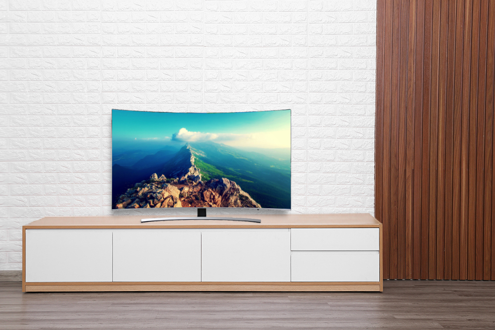 Smart Tivi Cong Samsung 4K 55 inch UA55NU8500 Màu Đen