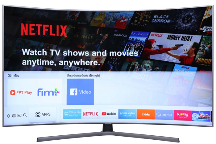 Smart Tivi Cong Samsung 4K 65 inch UA65NU7500 Màu Đen