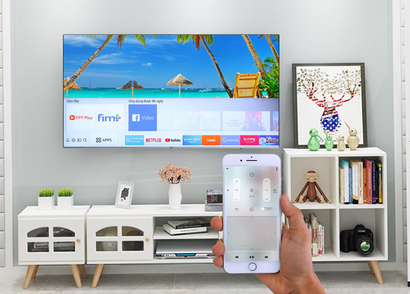ứng dụng Samsung Smart View Smart Tivi Samsung 4K 75 inch UA75NU8000