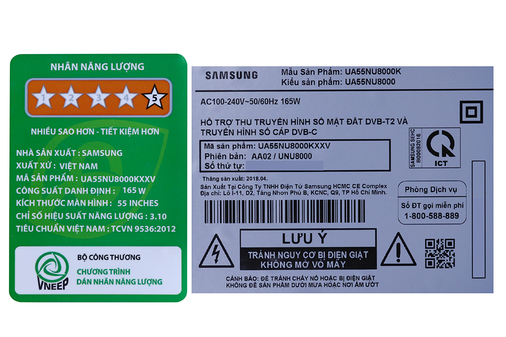 Smart Tivi Samsung 4K 55 inch UA55NU8000 Màu Đen