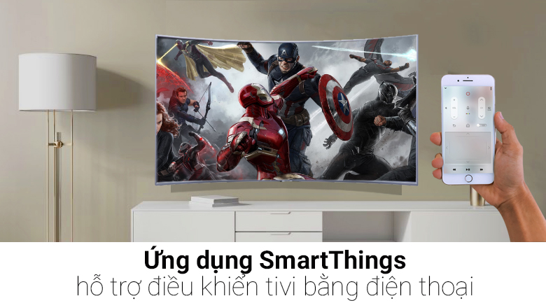 Điều khiển tivi bằng điện thoại thông qua ứng dụng Samsung SmartThings 