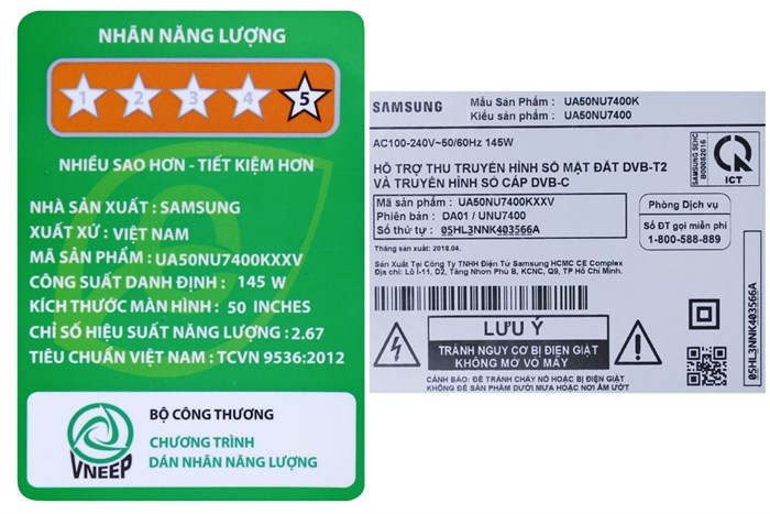 Smart Tivi Samsung 4K 50 inch UA50NU7400 Màu Đen