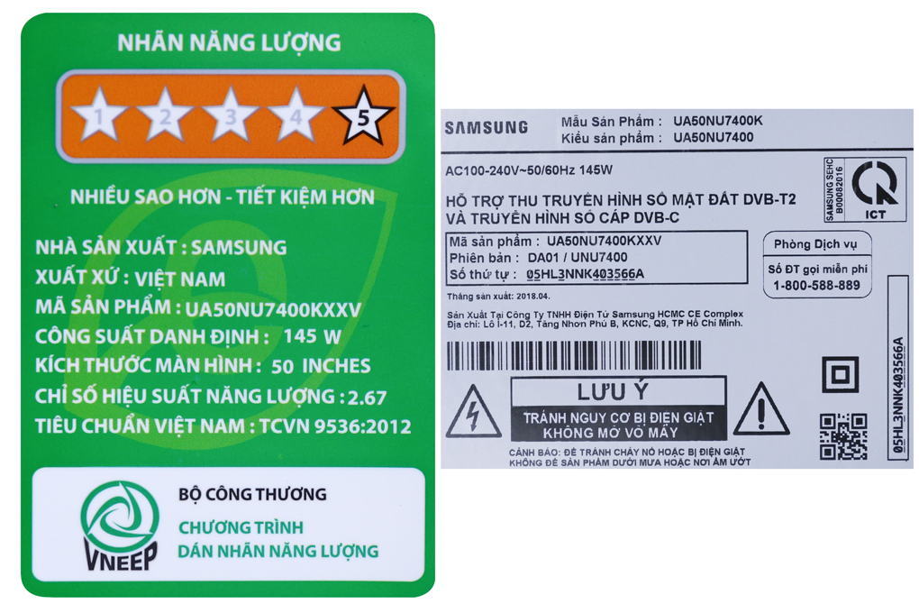 Smart Tivi Samsung 4K 50 inch UA50NU7400 Màu Đen