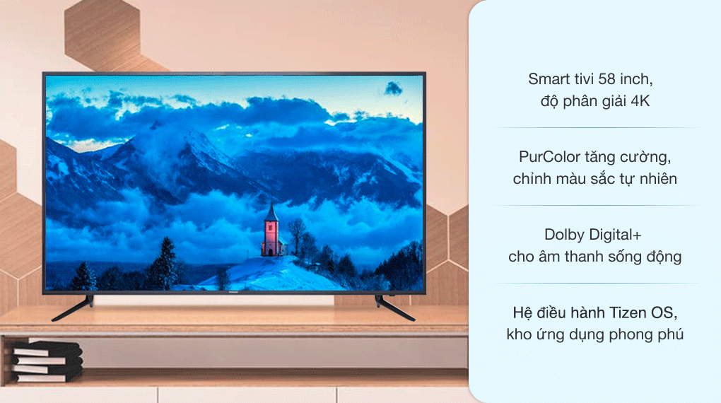 Smart Tivi Samsung 4K 58 inch UA58NU7103