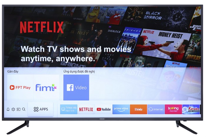 Smart Tivi Samsung 4K 58 inch UA58NU7103 Màu Đen