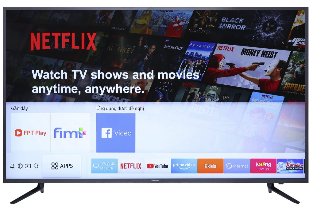 Smart Tivi Samsung 4K 58 inch UA58NU7103 Màu Đen