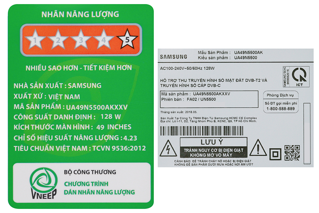 Smart Tivi Samsung 49 inch UA49N5500 Màu Đen