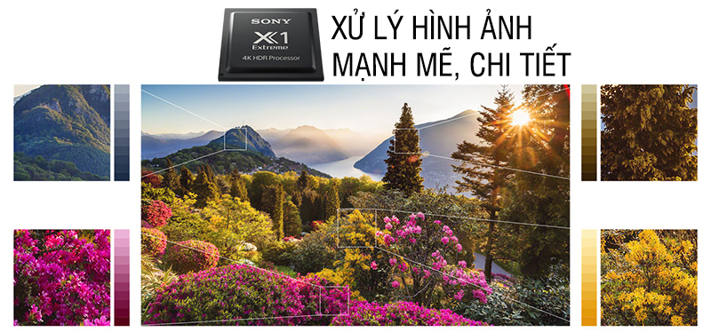 Chipset X1 Extreme trên Android Tivi Sony 49 inch KD-49X9000F cho hiệu suất xử lý hình ảnh cao