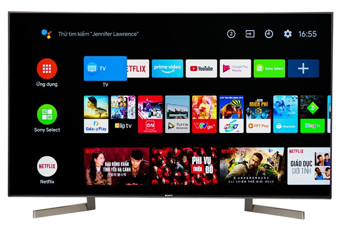 Android Tivi Sony 4K 49 inch KD-49X9000F Màu Đen