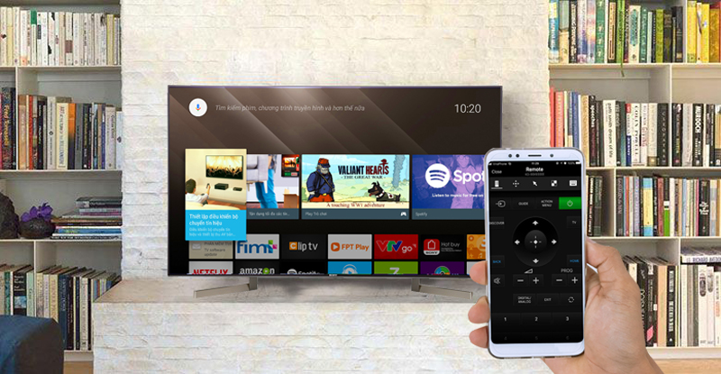 Điều khiển tivi bằng điện thoại bằng ứng dụng video tv sideview 