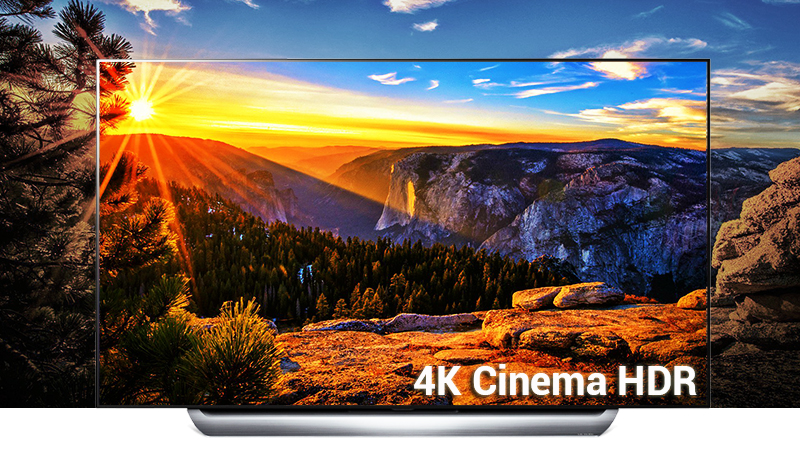 Công nghệ 4K Cinema HDR trên Smart Tivi OLED LG 4K 55 inch 55C8PTA