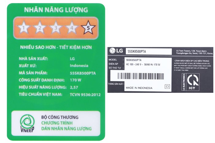 Smart Tivi NanoCell LG 4K 55 inch 55SK8500PTA